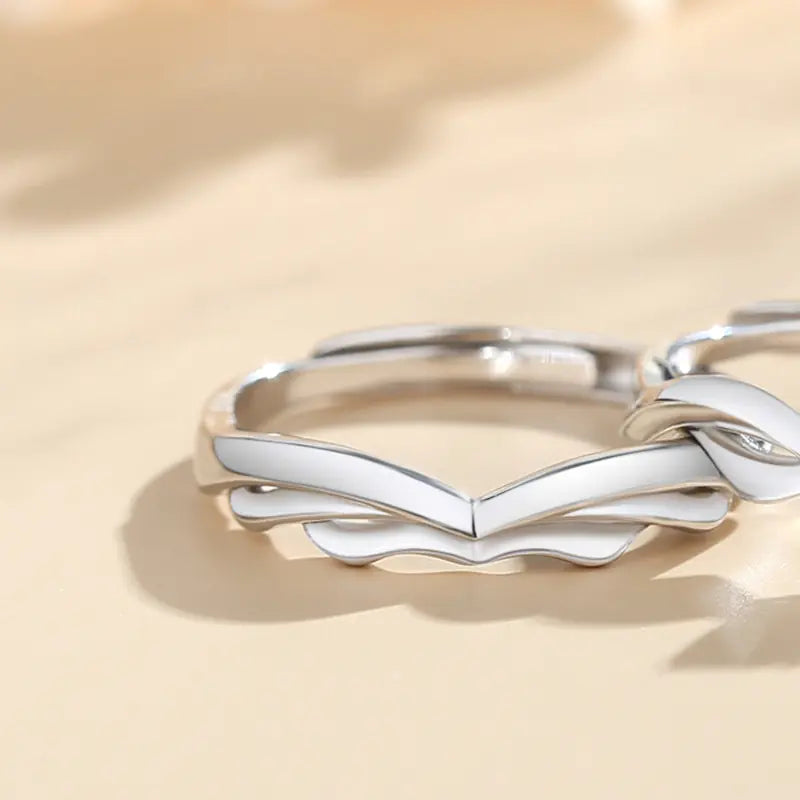Couples Silver Eternal Love Ring