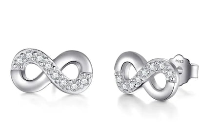 Eternal Love Silver Studs
