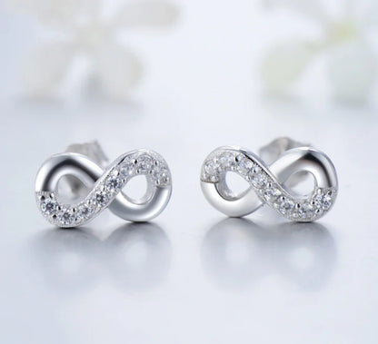 Eternal Love Silver Studs